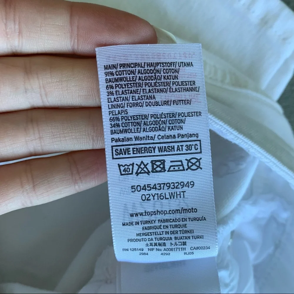 3 For $20 TOPSHOP MOTO White Distressed Jamie Jeans - Picture 8 of 8